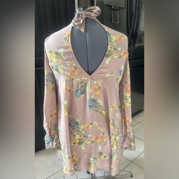 Free People long slee blouse / Floral Size S - Picture 5 of 8